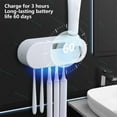 thumbnail image 4 of Vacemry Under $5 Wall Mount Toothbrush Holder, Rechargeable UV Sanitizer, Bathroom Organizer with Automatic Cleaning, Smart Home Accessory, No-Drill Installation, Family Hygiene Station, 4 of 9