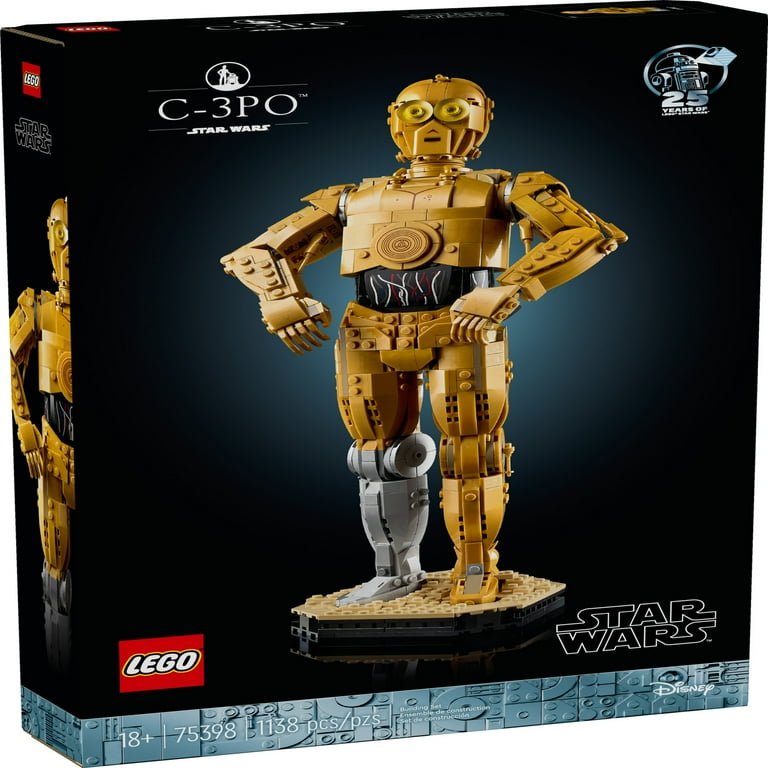 LEGO Star Wars C-3PO Buildable Droid Figure, Build and