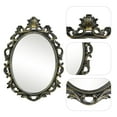 thumbnail image 6 of SIMON'S SHOP Oval Mirror Baroque Style Decorative Mirrors for Wall, 16x24 inches, Black, Vintage Decor, 6 of 7
