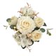 thumbnail image 1 of Flores artificiales para jarrón Arreglo floral Nupcial Sosteniendo Flores Tirando Ramo Ramo de boda para año Nuevo Graduación Decoración Regalo Blanco Colco Ramo de novia, 1 of 8