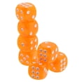 thumbnail image 3 of 100 piezas de dados D6 de seis caras mm, troquel translúcido redondeado estándar de naranja Yotijar D6 Dice Board Game, 3 of 7