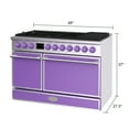 thumbnail image 2 of Akicon 48 Inch Freestanding Gas Range with 8 Sealed Burners Cooktop, 6.7 Cu.Ft. Dual Zone Capacity, Natural Gas/LP Convertible-APSAPSB3, 2 of 3