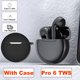 thumbnail image 1 of Auriculares TWS con Bluetooth para teléfono móvil, audífonos inalámbricos con cancelación de ruido y micrófono, para Xiaomi, iPhone, Huawei, Samsung Pro 6, 1 of 4