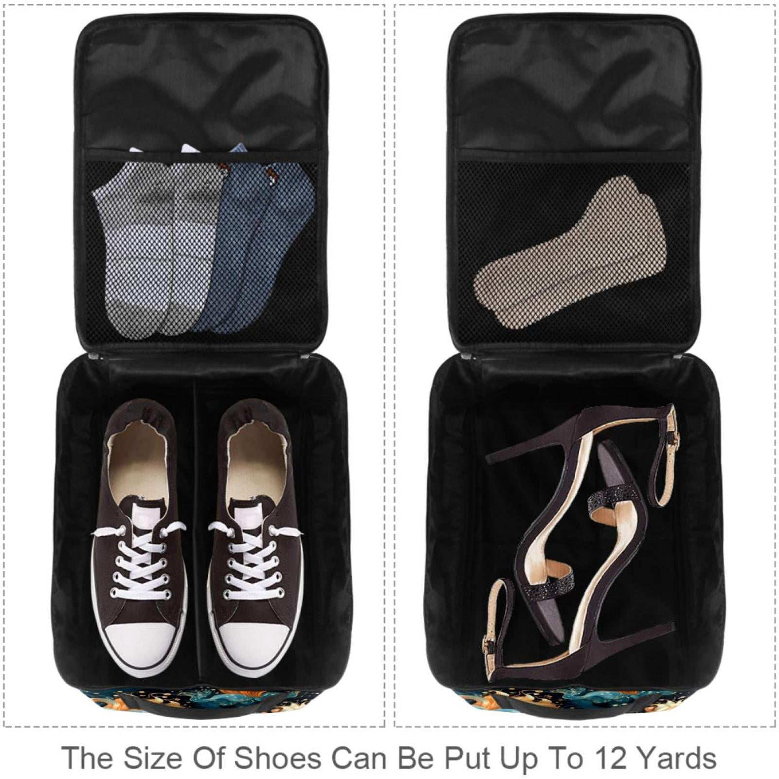 Sea Slug Polyester Shoe Boxes Organizer, 23x31cm/9x12in Closet Storage Solution for Shoes, Foldable and Durable Shoe Storage Container for Sneakers and Sandals