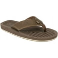 thumbnail image 2 of Dockers Mens Etched Flip Flop Sandal, Taupe, Size 8, 2 of 6