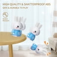 thumbnail image 6 of alilo Bunny Baby Audio Player - Toy w/ Chewable Teether Ears, Colorful Lights - Educational Sounds, Stories, Music, White Noise for 10+ Months Kids - Baby Gift for Learning - Blue, 6 of 9