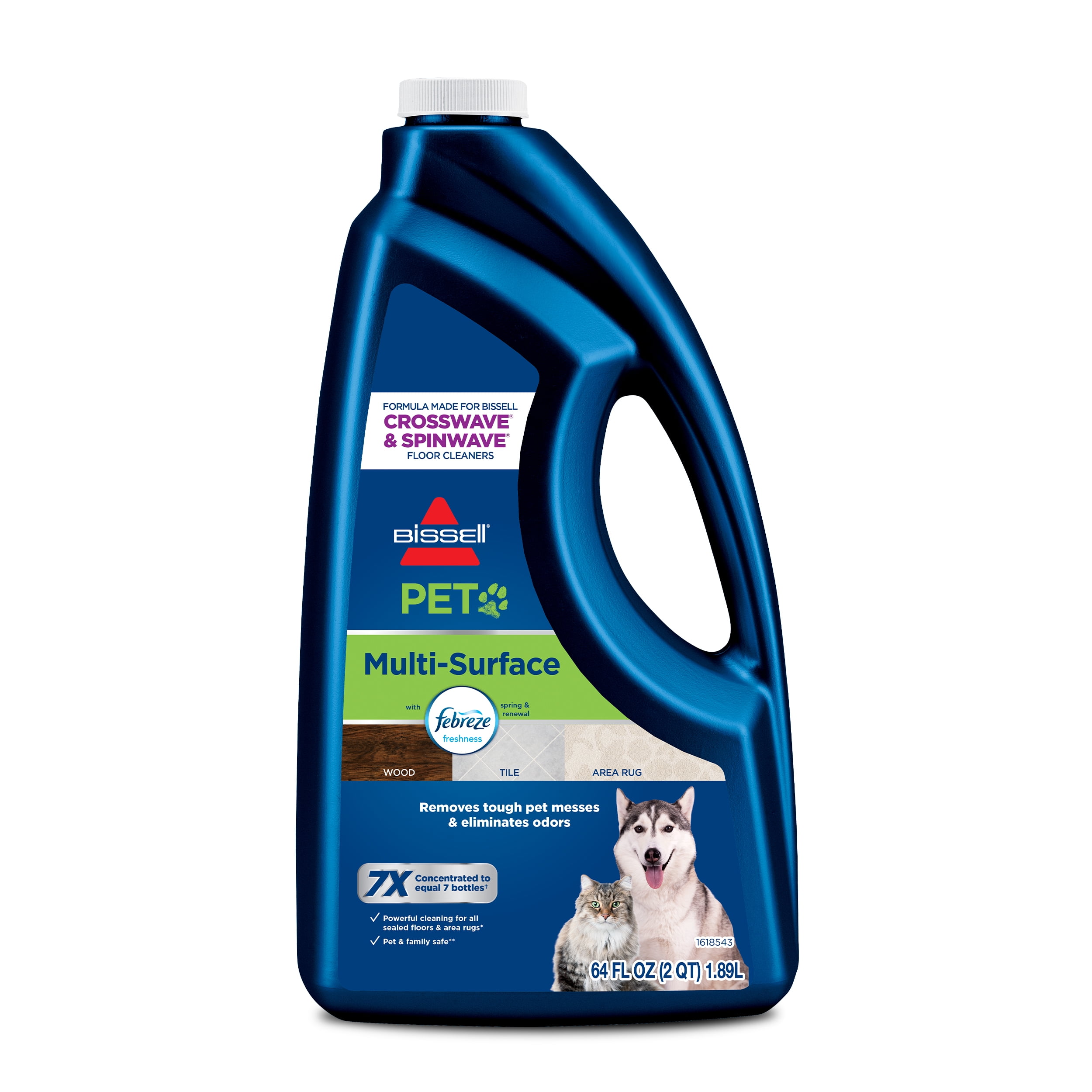 BISSELL MultiSurface PET Formula for Crosswave and Spinwave, 64oz