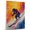 Afghan Hound, variant on Irish Wolfhound Dog Stretched Canvas Size 8x12 – Skiing Theme Dog Art for Wall, Irish Wolfhound Dog Playing Skiing Wall Art, Dog Lover Canvas Decor