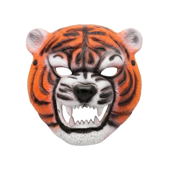 Mask Tiger Design for Student Halloween Masquerade Party Accessory Single Pack for Dress Up and Photo Booth Use