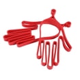 thumbnail image 4 of 2 soportes de plástico rojo duraderos para guantes de golf, colgadores para deportes al aire libre., 4 of 11