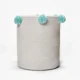 thumbnail image 4 of Cesta de almacenamiento tejida natural, cesta para la colada, cesta para manta, cesta de cuerda de algodón tejida, cesta de almacenamiento para niños y juguetes para mascotas, 12 x 14, 1 unidad,, 4 of 5