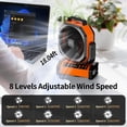 thumbnail image 2 of Ventilador de camping Socool de 2000 mAh con luz remota de 112 horas y 8 velocidades, 2 of 7