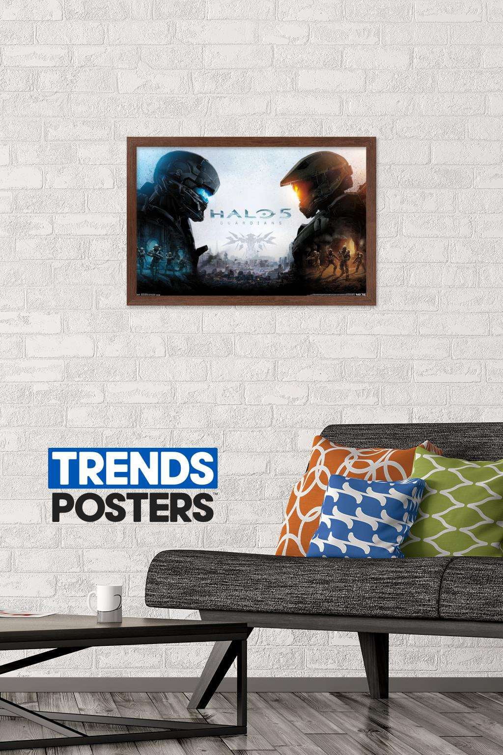 Halo 5 - Key Art Wall Poster, 14.725" x 22.375", Framed