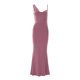 thumbnail image 3 of SAYOO Vestidos para Mujer 2022, Correa Irregular Sin Mangas Corte Bajo Color Sólido Flaco Elegante Vestidos Largos SAYOO Moda, 3 of 9