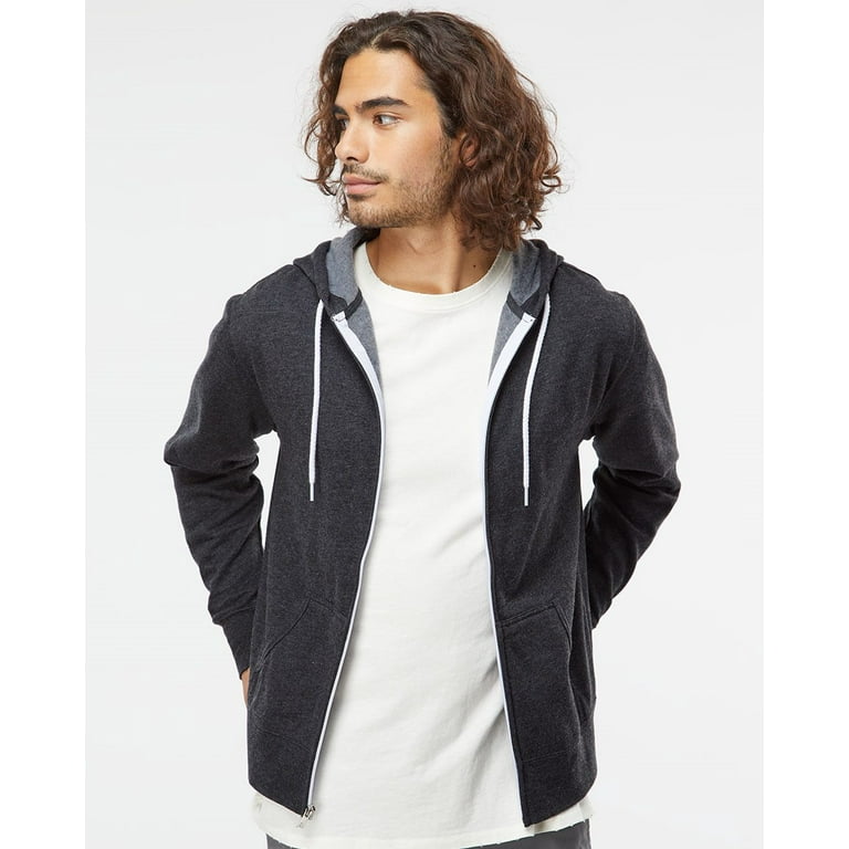 Independent Trading Co. Unisex Lightweight Full-Zip Hooded Sweatshirt -  Walmart.com