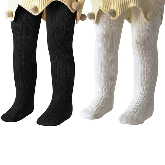 Ksopiavobs Baby Tights Toddler For Girls Solid Knit Socks Soft Cotton Infant Leggings Warm Stockings Newborn Pants