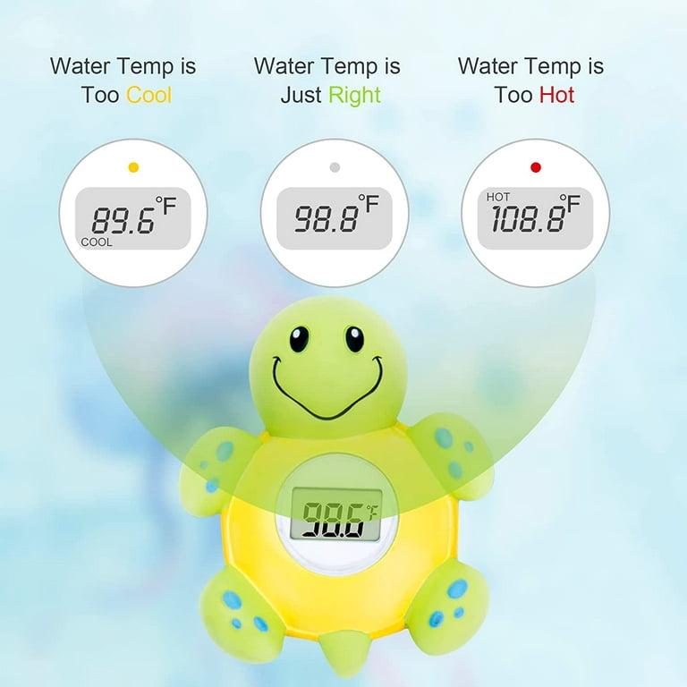 Baby Bath Thermometer with Room Thermometer - Famidoc FDTH-V0-22 New Upgraded Sensor Technology for Baby Health Bath Tub Thermometer Floating Toy