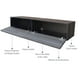 thumbnail image 5 of Mueble para tv de 55” Centro De Entretenimiento Flotante Hogare  Centro Flotante 2 puertas 120 cms, 5 of 10