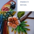 thumbnail image 7 of J-Fly Parrot Tropical Wall Art Decor Metal Bird Wall Decor Outdoor Decorations for Patio Wall Fence Garden Home Kitchen Balcony Tropical Bird Macaw Wall Sculpture Hanging for Indoor Outdoor, 7 of 7