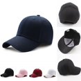 thumbnail image 2 of Plain Classic Baseball Cap Curved Visor Sports Visor Adjustable Hat Unisex, 2 of 2