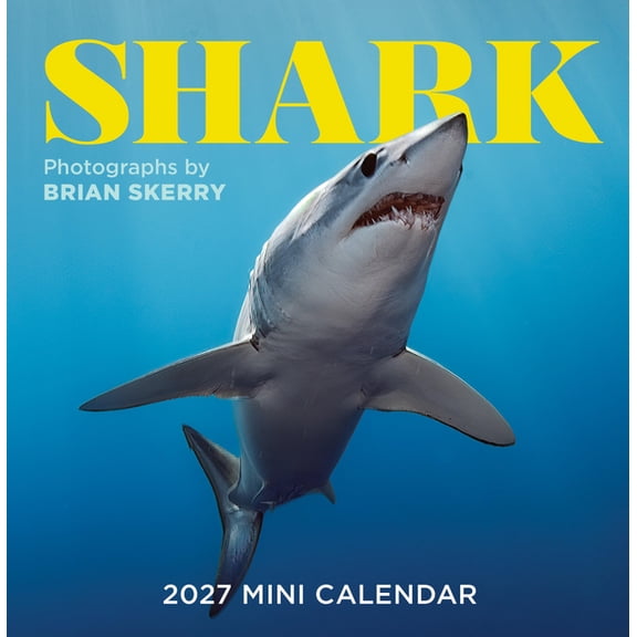 Shark Mini Wall Calendar 2027, (Paperback)