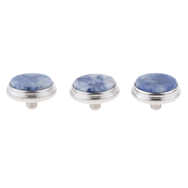 de 3 Botones de de Válvula de Trompeta Piezas de Reparación de Carcasa Colorida Tapas de Válvula Accesorios Colecciones de Instrumentos Mus Baoblaze Botones de dedo de trompeta