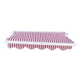 thumbnail image 4 of HILABEE Accessoire de Maison de Poupée Miniature Auvent Décoratif Tendance Micro Paysage Décor Rayures Rouges, 4 of 9
