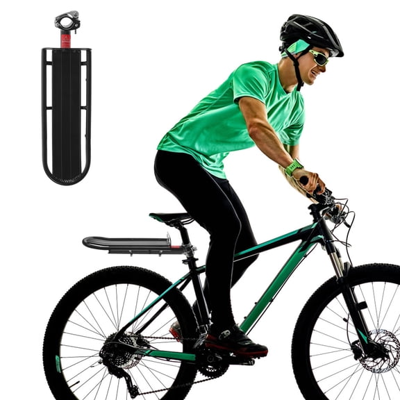 LEORX Lightweight Aluminum Alloy Bike Rear Rack Bag with Quick Release Design