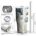 thumbnail image 6 of 30oz Coastal Coral Starfish Tumblers Stainless Steel Tumbler with Lid and Straw,Vacuum Insulated Double Wall Travel Tumbler Cups Mug with Cleaning Brush for Coffee,Tea, 6 of 7