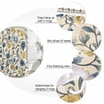 thumbnail image 6 of Vintage Blue Yellow Waterproof Fabric Shower Curtain,Spring Enchanted Garden Florals Waterproof Fabric Shower Curtain for Bathroom Curtains Bathtubs Hotel Shower Curtains with 12 Hooks Standard 66x72, 6 of 8