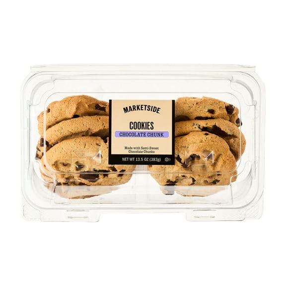 Marketside Decadent Chocolate Chunk Baked Cookies, 13.5 oz, 6 Count