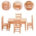 thumbnail image 3 of SHISUYAN 1 Set Mini House Wooden Kitchen Table and Chair Toy, 3 of 8