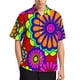 thumbnail image 3 of Blusas estampadas con flores coloridas y estampado completo para hombres, ropa para vacaciones en la playa, camisetas de manga corta con estampado floral brillante en 3D, 3 of 5