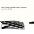 thumbnail image 2 of Acrylic Tilted Computer Keyboard Stand Notebook Tray Transparent Z Shape Non-slide Holder Reduce Pressure for Office School, 2 of 7