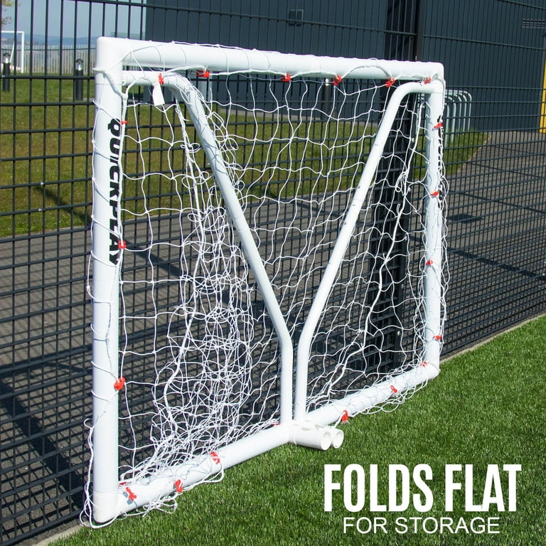Quickplay Q-Fold Folding Soccer Goal - PVC Football Goal w/ Flexi