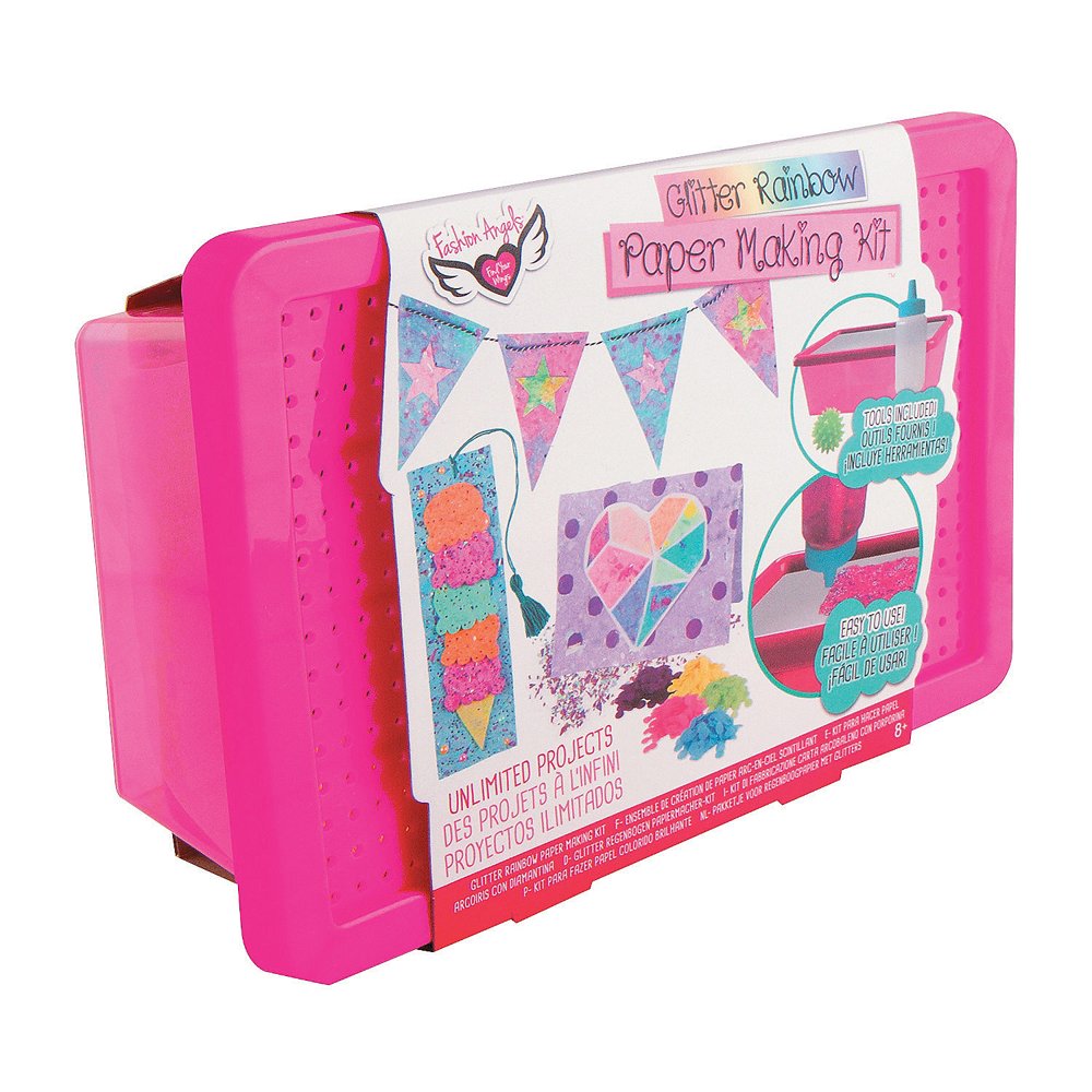 Glitter Rainbow Paper Making Craft Kit Craft Kits 15 Pieces