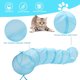 thumbnail image 3 of Túnel para gatos, túneles para gatos de interior, túnel de juego plegable para gatos, laberinto interactivo con 1 pelota de juego, 3 of 7