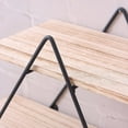 thumbnail image 6 of Geometric Diamond Shaped 3 Tier Mounted Floating, Home Decor, Metal Wire and Rustic Wood Wall Storage Shelves Home Decor, 6 of 6