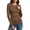 Coffee-03, variant on Women's Crew Neck Tops Long Sleeve Fitted Soft Stretchy Basic Layering T-Shirt with Thumb Hole for Daily