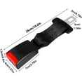 thumbnail image 4 of PHANCIR 4 Pack 10.2-inch Seat Belt Extender for Cars and Airplanes, Universal Seat Belt Car&Airplane Buckle Extension Buckle Up (7/8" Tongue Width), 4 of 7