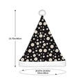 thumbnail image 3 of Haiem Daisy Pattern Santa Hat Confortable Velvet Christmas Hat for Christmas Party Favors Fit for Adults Men Women, 3 of 6