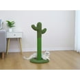 thumbnail image 4 of Home4Cat 30.3" Tall Cactus Style Cat Sisal Scratcher, Single Cat & Kitten Scratching Post– Green, 4 of 8