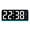 White Blue, variant on LED multi-functional digital clock with three adjustable brightness levels, mood light temperature display, digital alarm clock