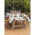 thumbnail image 3 of Outdoor Tablecloth with Umbrella Hole for Patio/Picnic/Party/Camping, Children's Day Waterproof Table Cloth Rectangle Table Cover Washable, Car Tree Stars Modern Abstract Art (54"x 80"), 3 of 8