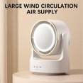 thumbnail image 5 of Usb Rechargeable Mini Desktop Beauty Fan Perfect Lighting for Flaw-less Makeup Great For Bedroom Nightstand, 5 of 5