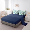 thumbnail image 5 of Feelyou Lucky Koi Fish Twin Bedding Sets for Kids Women Girls, Lake Rose Flower Bedding Comforter Set, Green, Blue Reversible, 7pcs, 5 of 7