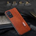 thumbnail image 1 of Fashion Leather Texture Shockproof Case Ultra Light Back Cover for Samsung Galaxy S21 Plus (Brown), 1 of 6