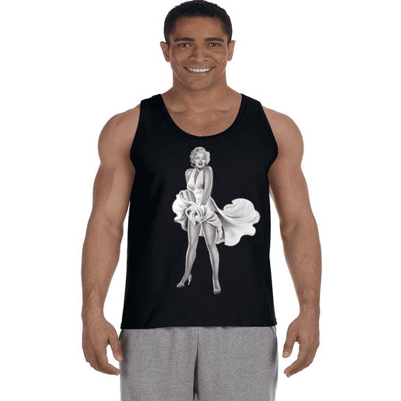 Mens Tank Tops Marilyn Monroe T-shirt Sleeveless Muscle Tee Tanks