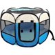 thumbnail image 1 of 72cm*45cm,(Blue and White) Foldable Pet Tent Mesh House Portable Collapsible Running Cage for Puppy Play Fences for Dogs Dogs Cats Rabbits Kennel, 1 of 5