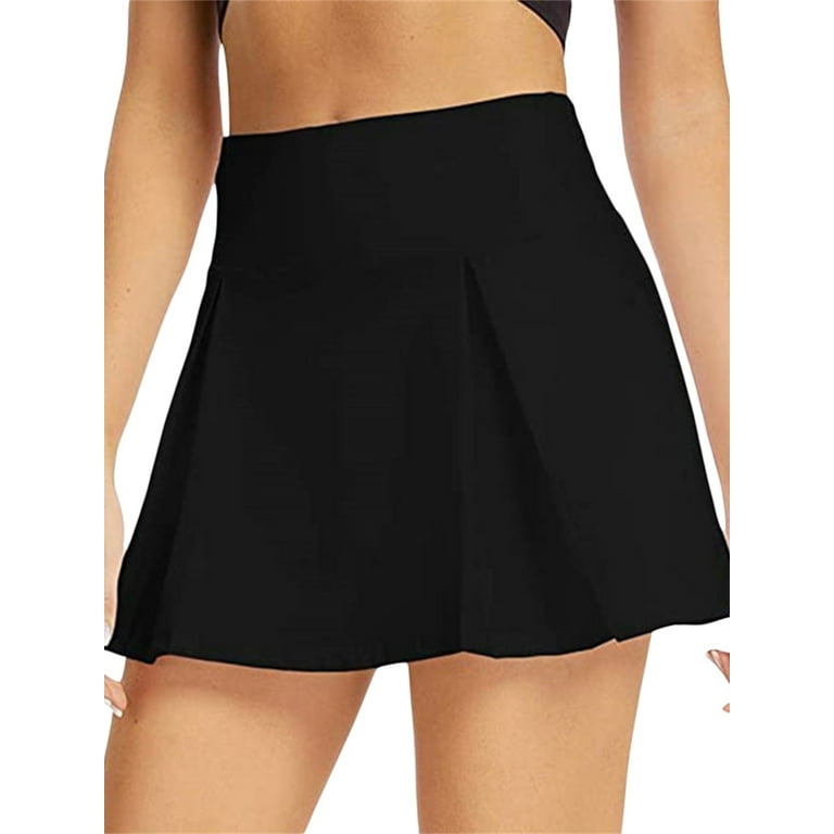 Black tennis skirt clearance walmart